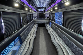 San Marcos Party Bus Interior