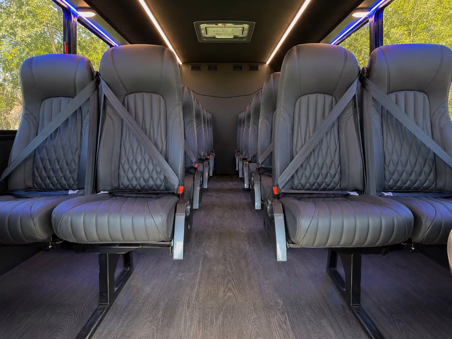 18 passenger minibus interior